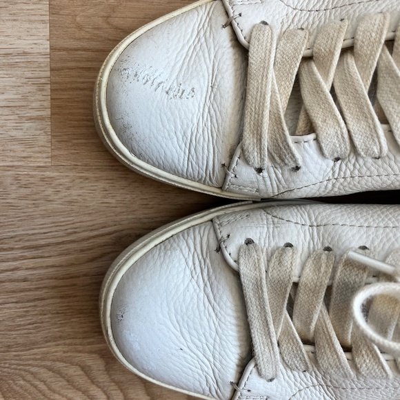 White Frye Ivy Low Lace Leather Sneaker - Picture 3 of 4